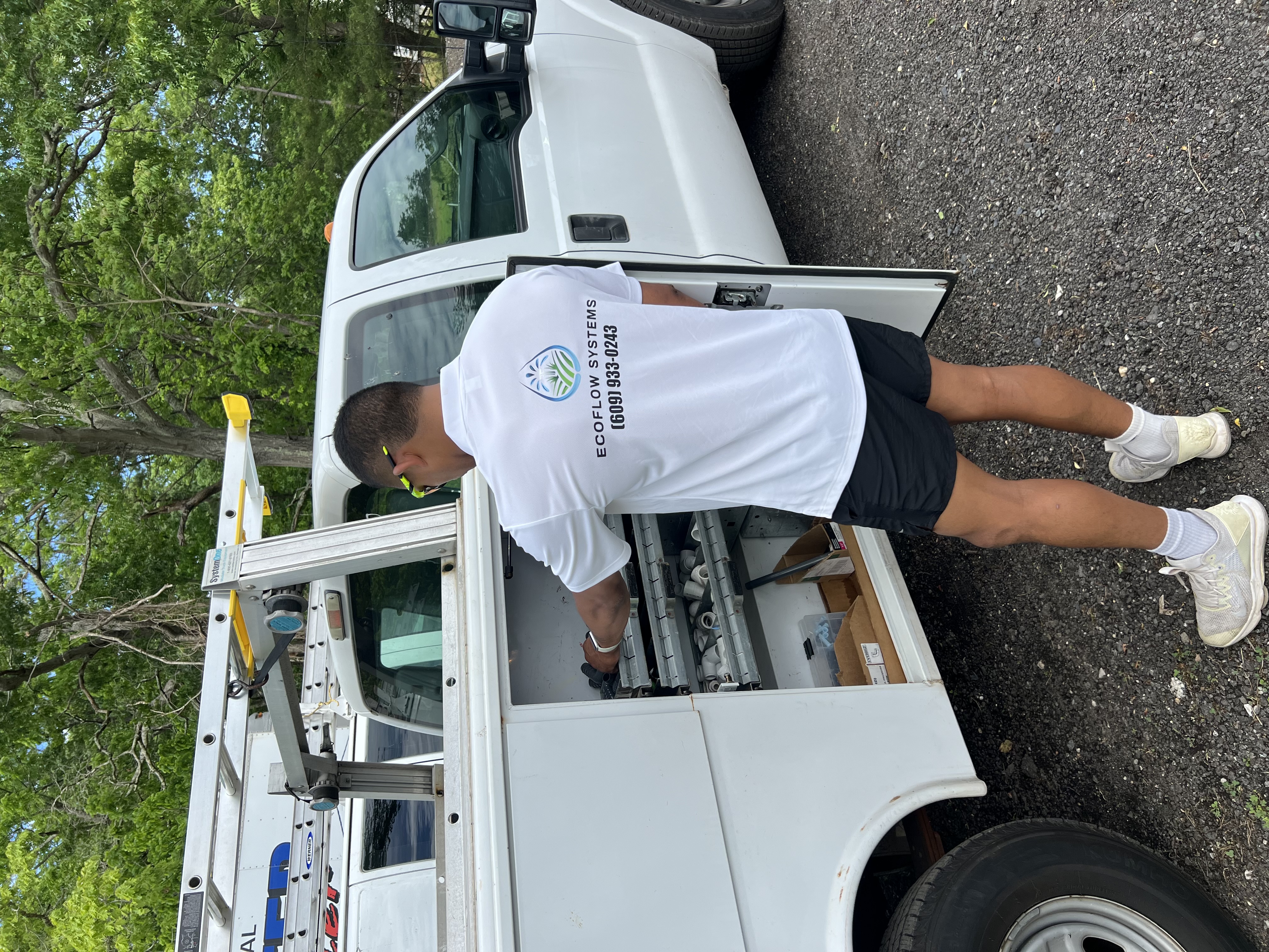 Ecoflow Systems team at work on a New Jersey irrigation project